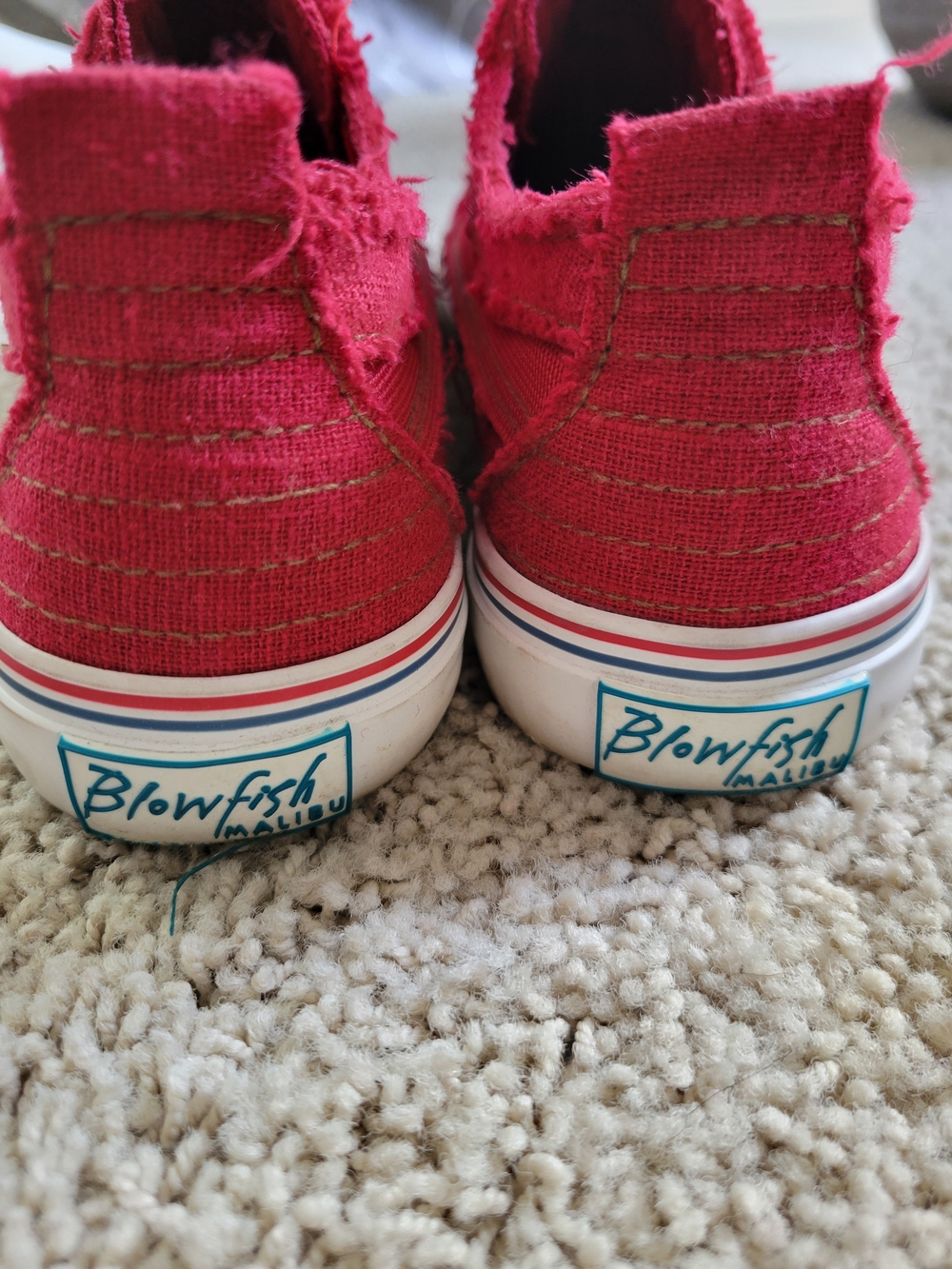 Blowfish Womens Malibu Slip-On Sneakers in Red - Picture 6 of 8